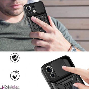 5in1 smūgiams atsparus dėklas su žiedu ir kameros apsauga (Xiaomi Mi 11 Lite/11 Lite 5G Ne) 5in1 smūgiams atsparus dėklas su žiedu ir kameros apsauga (Xiaomi Mi 11 Lite/11 Lite 5G Ne)
